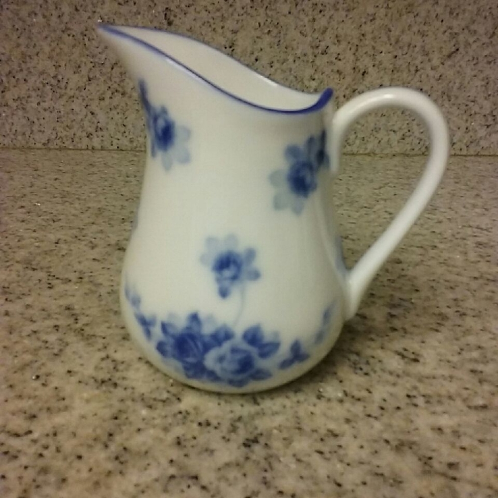 Floral cream pitcher